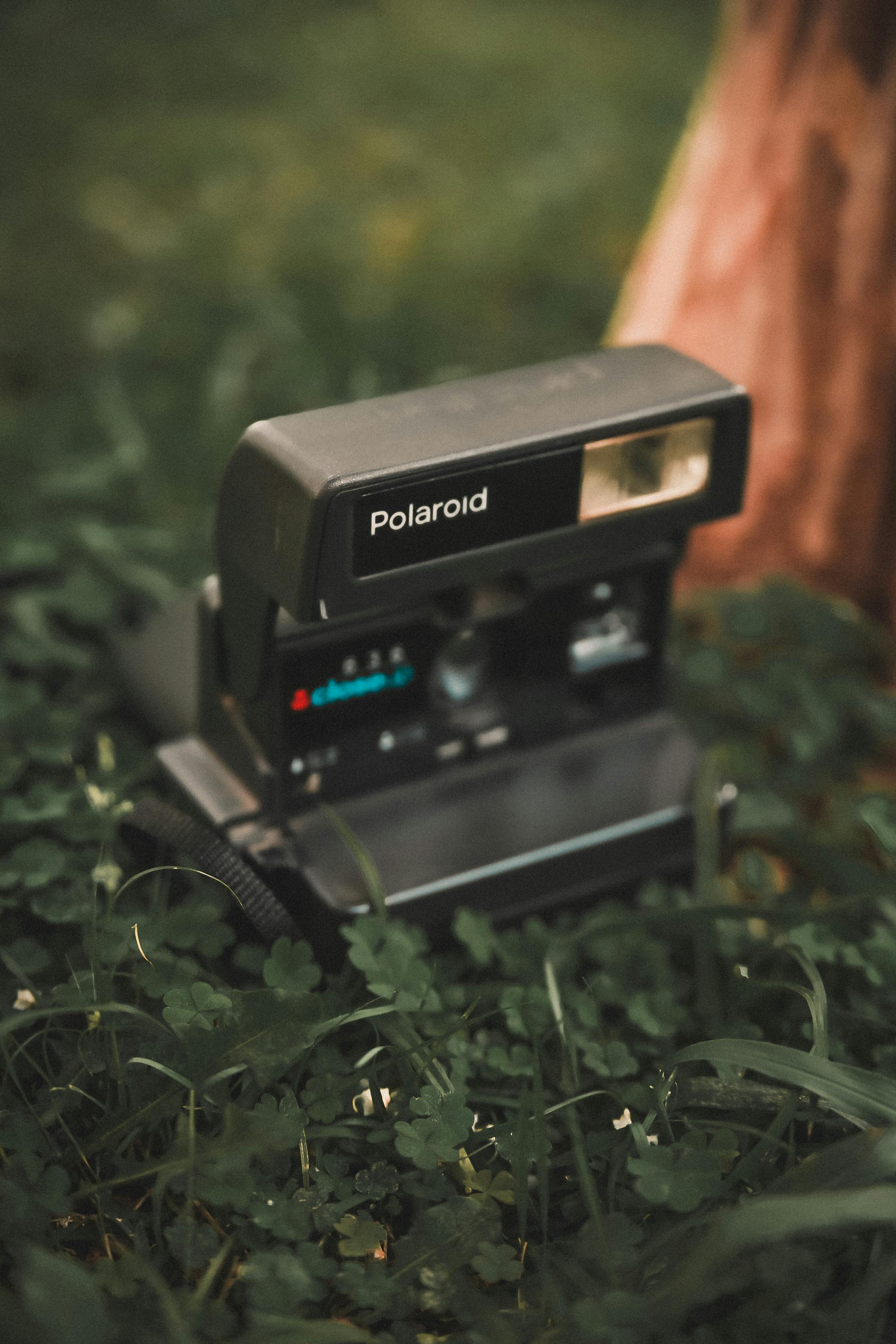 Black Polaroid Land Camera