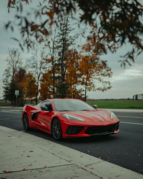 Red Chevrolet Corvette