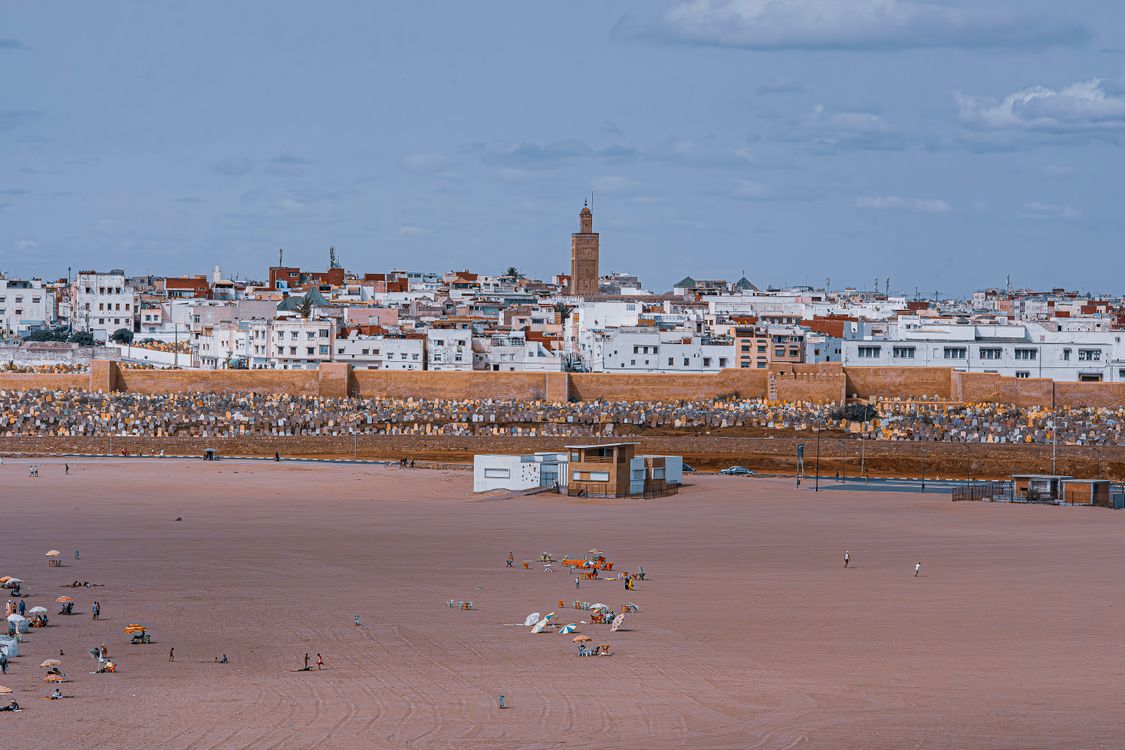 Beach View Rabat Beach and Cityscape of Rabat · Free Stock Photo