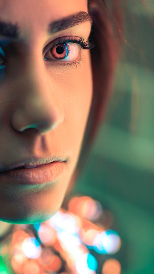 Selective Focus Close-up Photo of Woman's Face