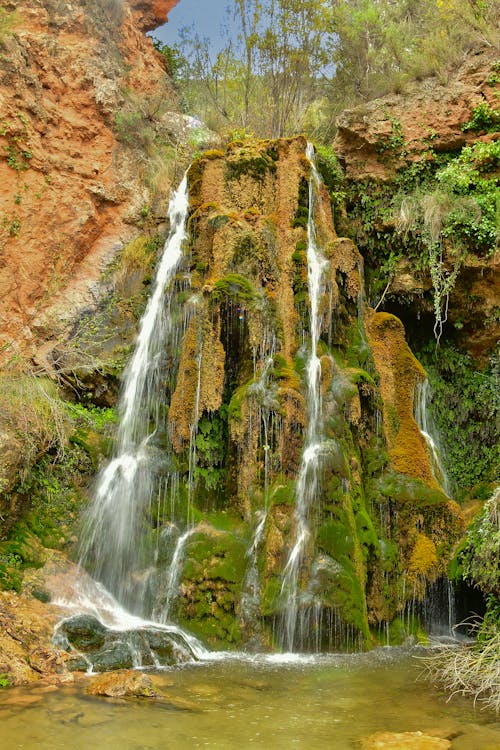Waterfall on Rocks 