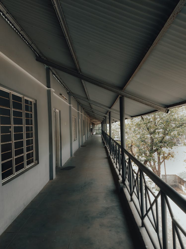 Balcony In An Apartment Building 