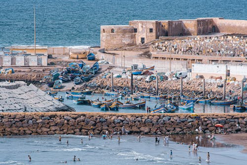 Boats in a Harbor 