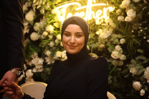 Smiling Bride in Hijab
