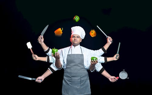 Безкоштовне стокове фото на тему «багатофункціональний шеф-кухар, ідеї для фотосесії кухарів, ідеї фотосесії шеф-кухаря»