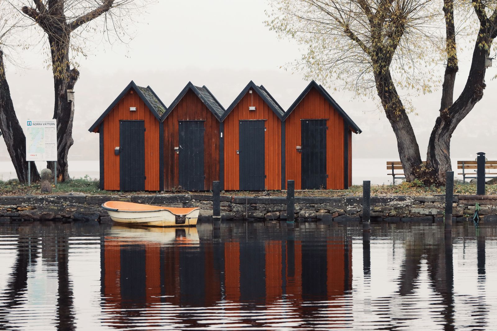 Rowboats can be rented by the hour at this spot on the Central Park lake.
