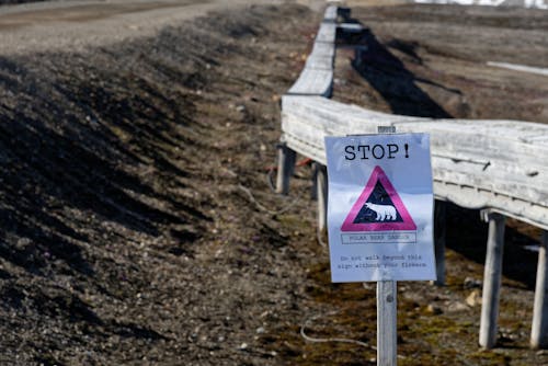 Warning Sign in Reservoir 