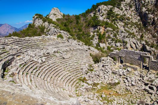 Ancient Amphitheater on a Hill 