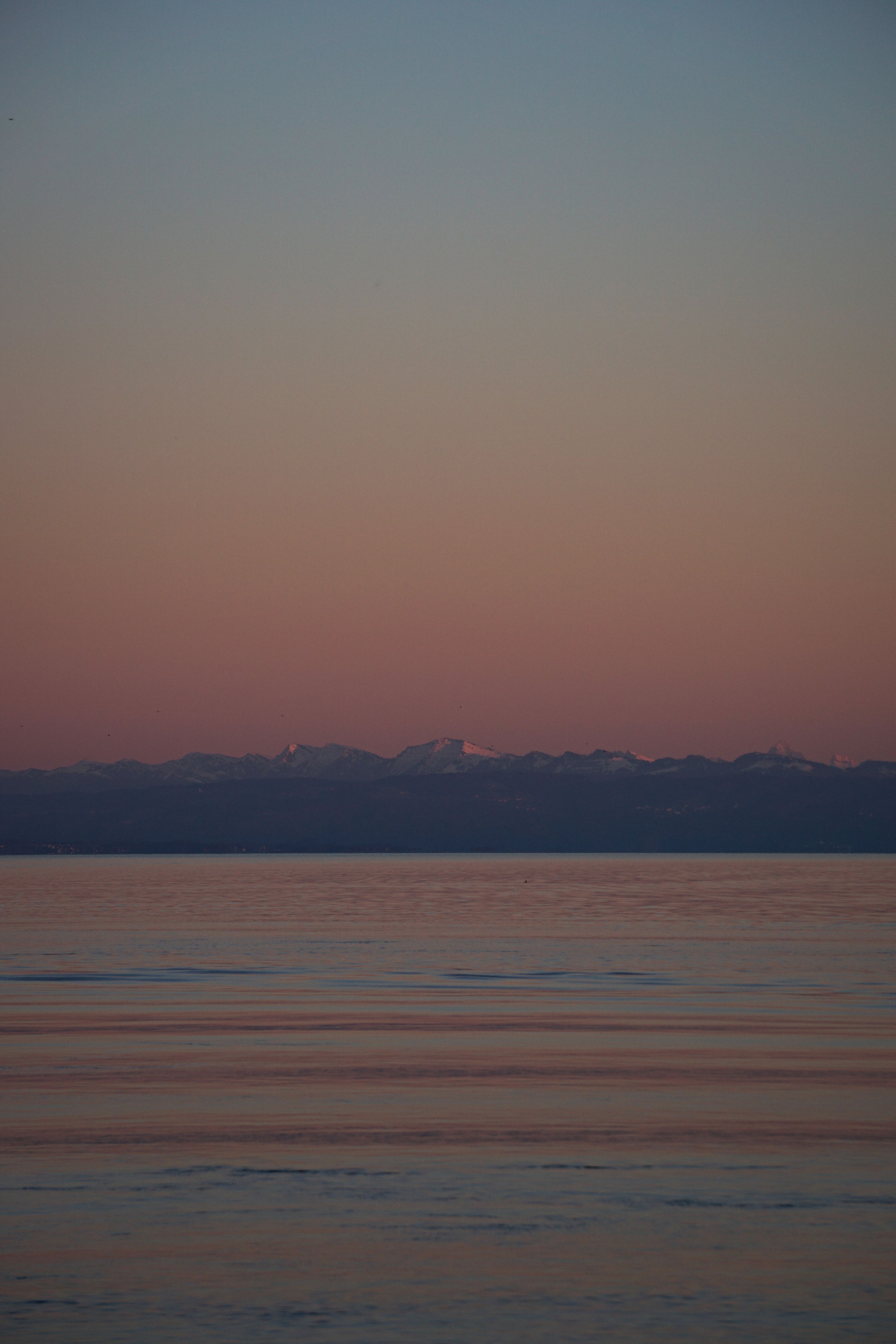 Clear Sky over Sea Coast at Sunset · Free Stock Photo