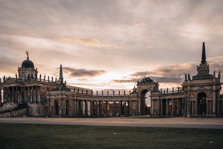 Entrance Gate To New Palace Complex In Potsdam, Germany