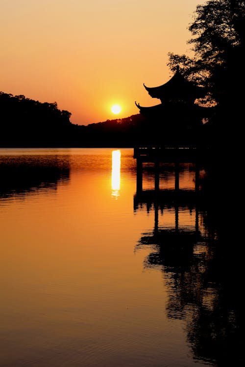 Základová fotografie zdarma na téma buddhista, chrám, jezero