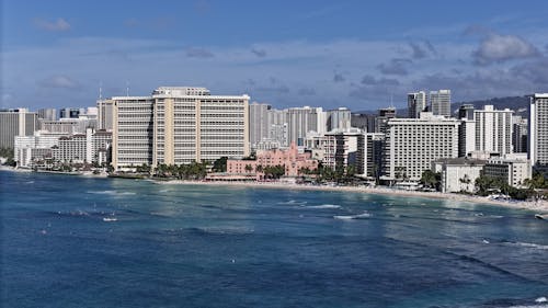 Ocean Shore in Honolulu, Hawaii, USA