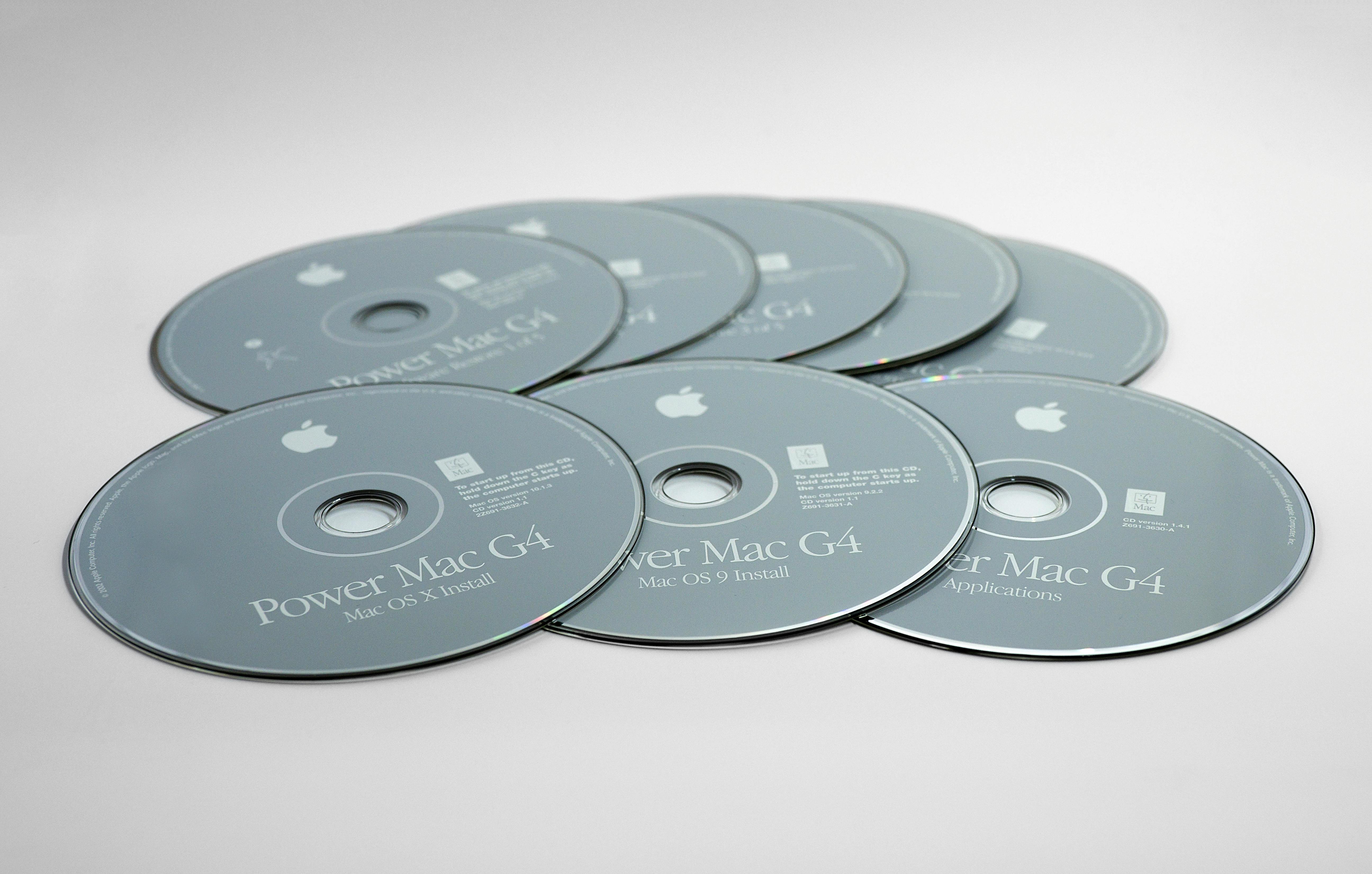 Free stock photo of apple macintosh software, disk, install disk