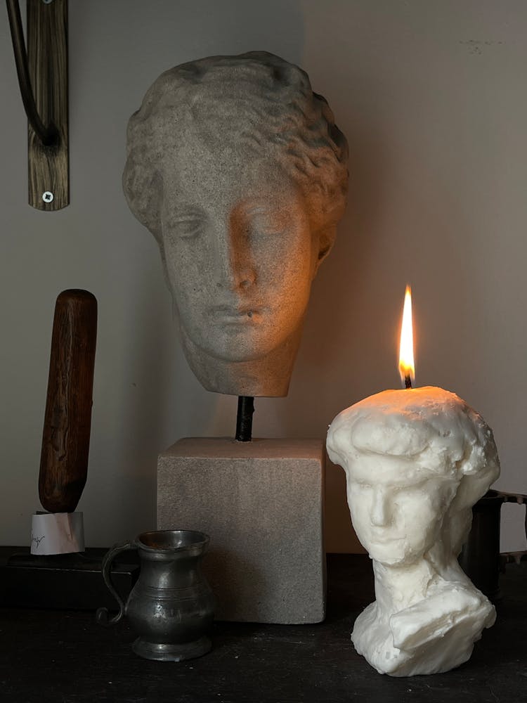 Candles In A Shape Of Bust 