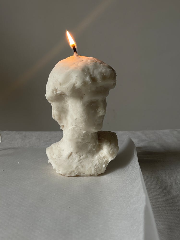 Candle In A Shape Of Bust 