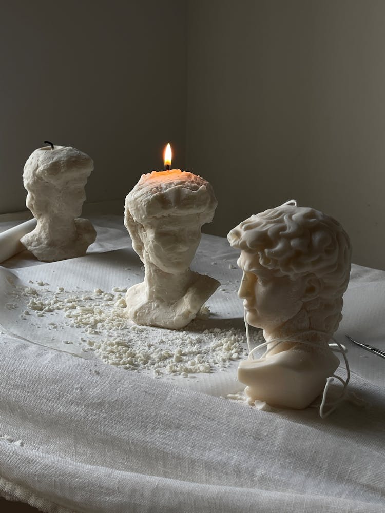 Candles In A Shape Of Bust 