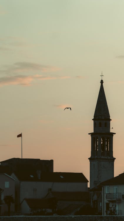 Foto d'estoc gratuïta de budva, capvespre, catedral