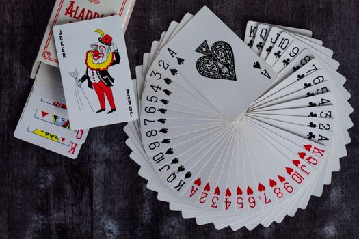 Playing Cards on Surface