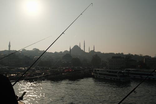 Fotos de stock gratuitas de Estanbul, mezquita, pesca con caña