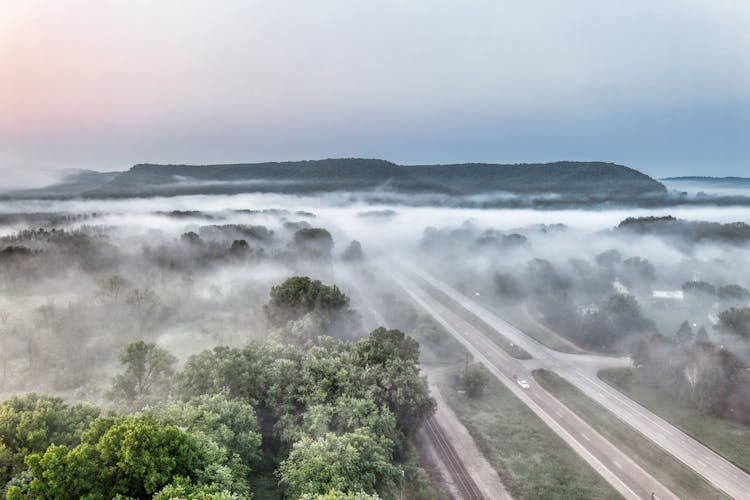 Fog Over Highway