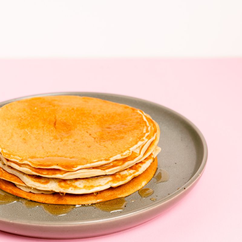 Classic Pancakes with Maple Syrup and Butter