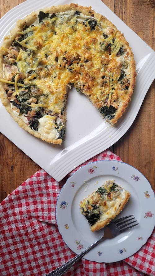 Pizza on a Serving Dish 