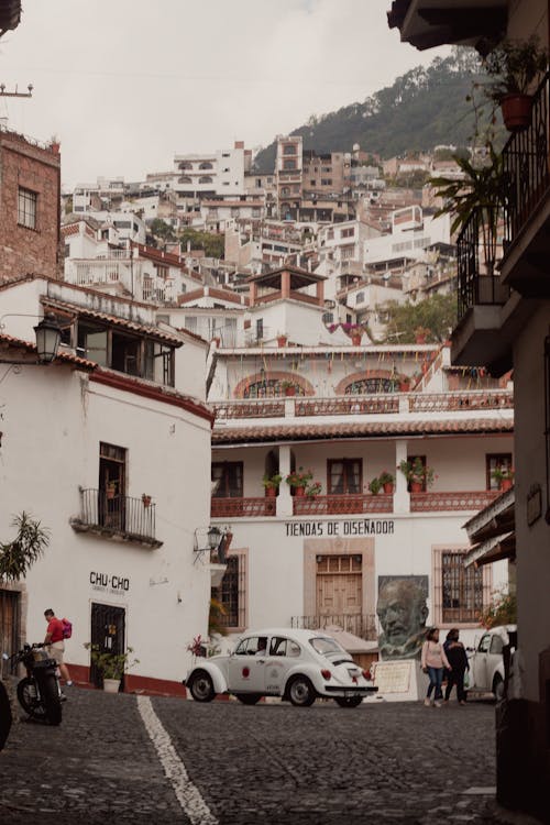 Cityscape of Taxco in Mexico 