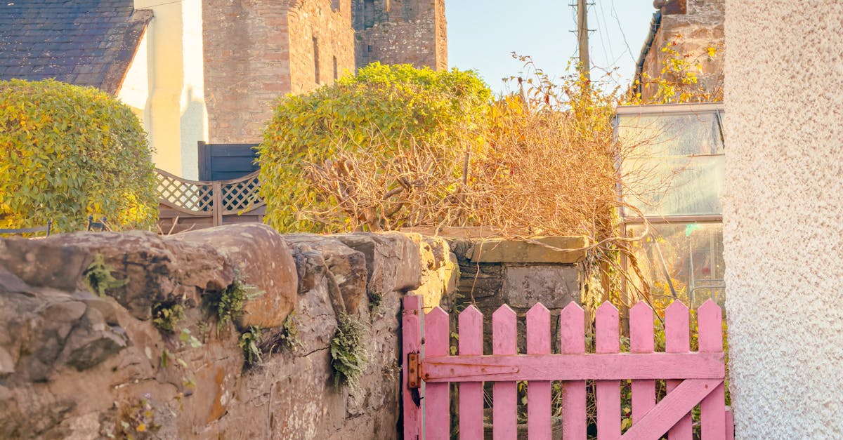 Pink Wicket Gate Free Stock Photo pink-wicket-gate-free-stock-photo
