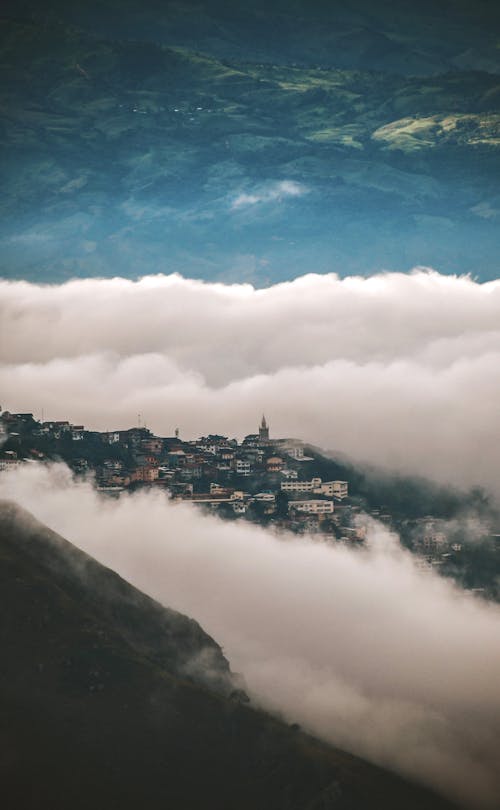 Town in Clouds
