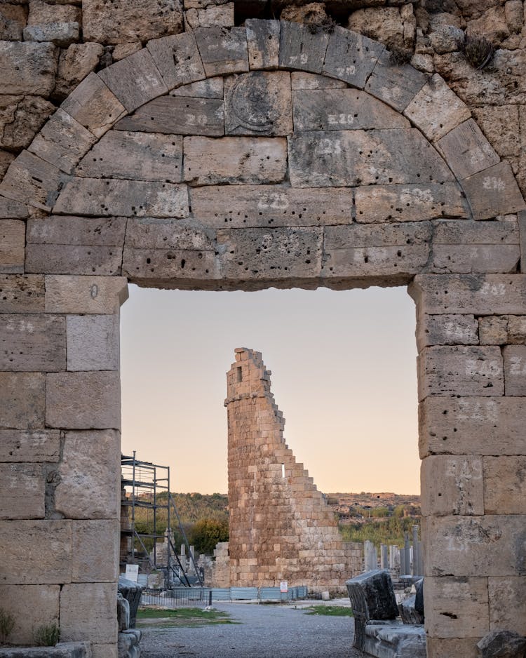 Ruins Of Ancient City In Greece 