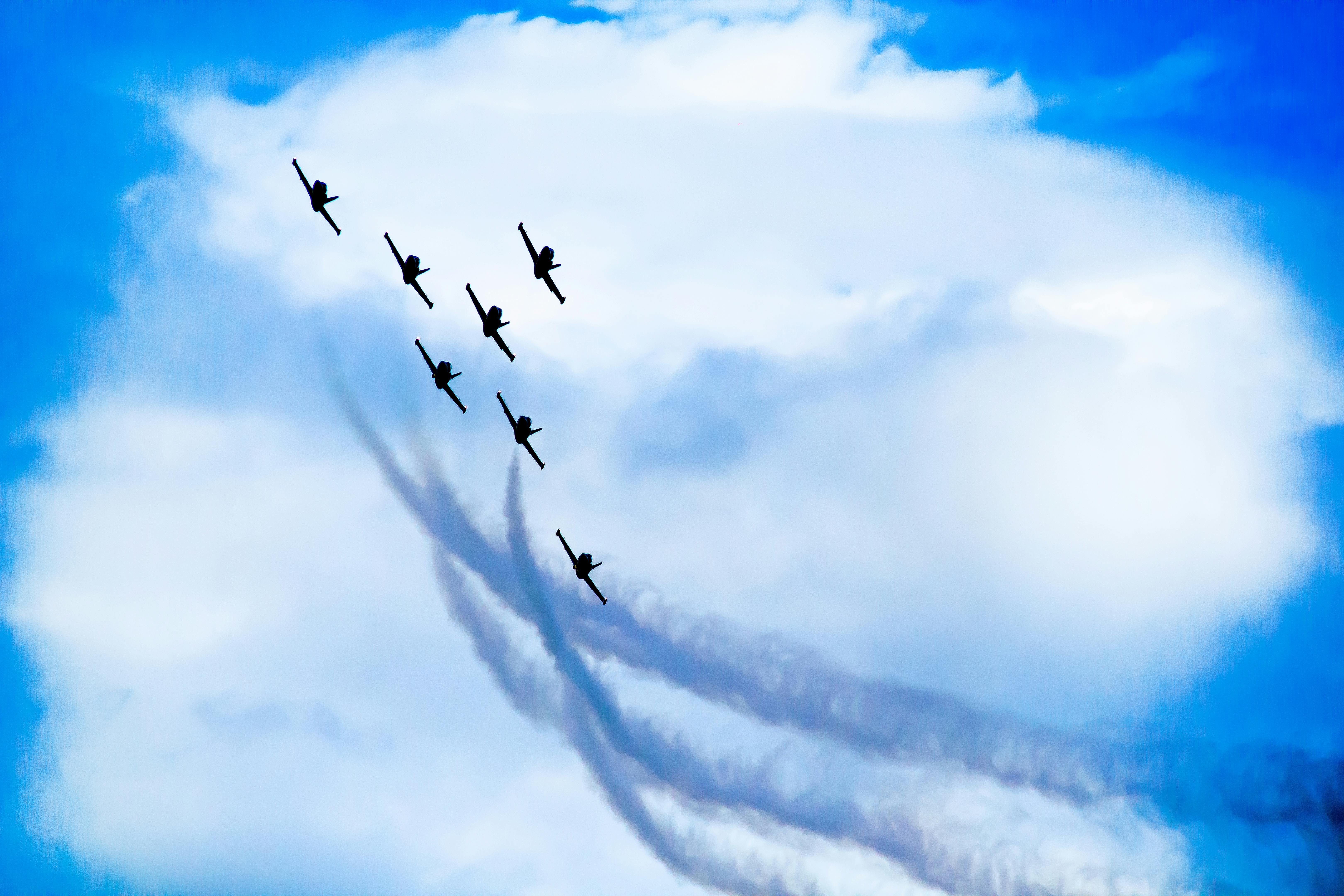 Free stock photo of airshow, fighter jets, rinabingcang