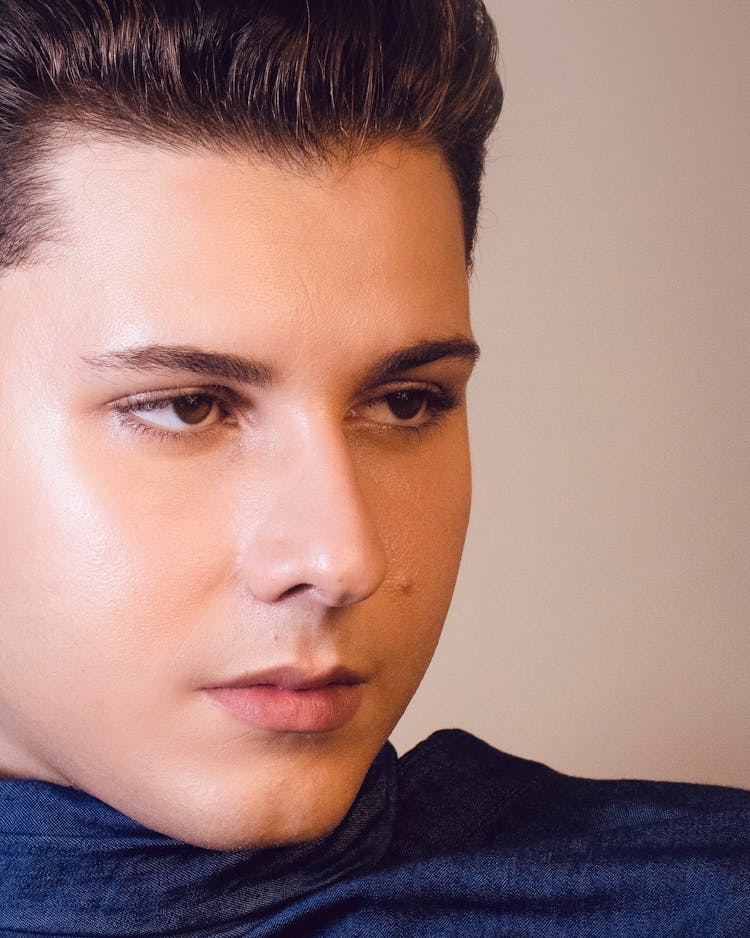 Portrait Of Young Man In Studio