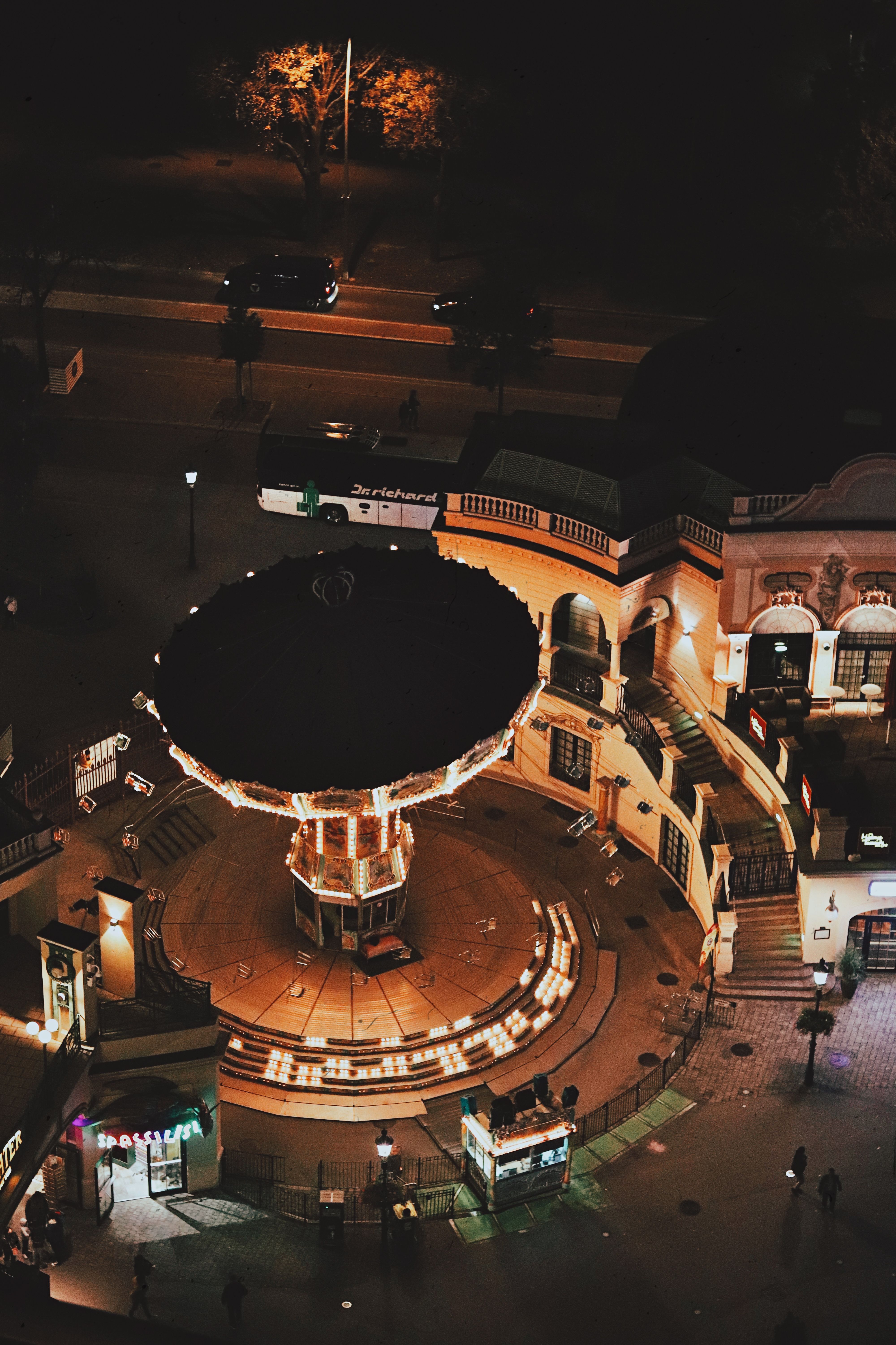 Carousel in Town at Night · Free Stock Photo