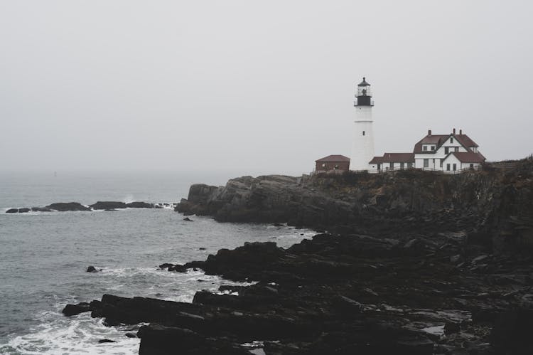 Lighthouse On Cape Elizabeth, Maine