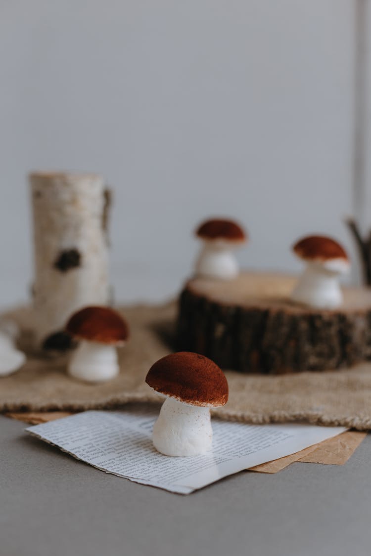 Cookies In A Shape Of Mushroom 