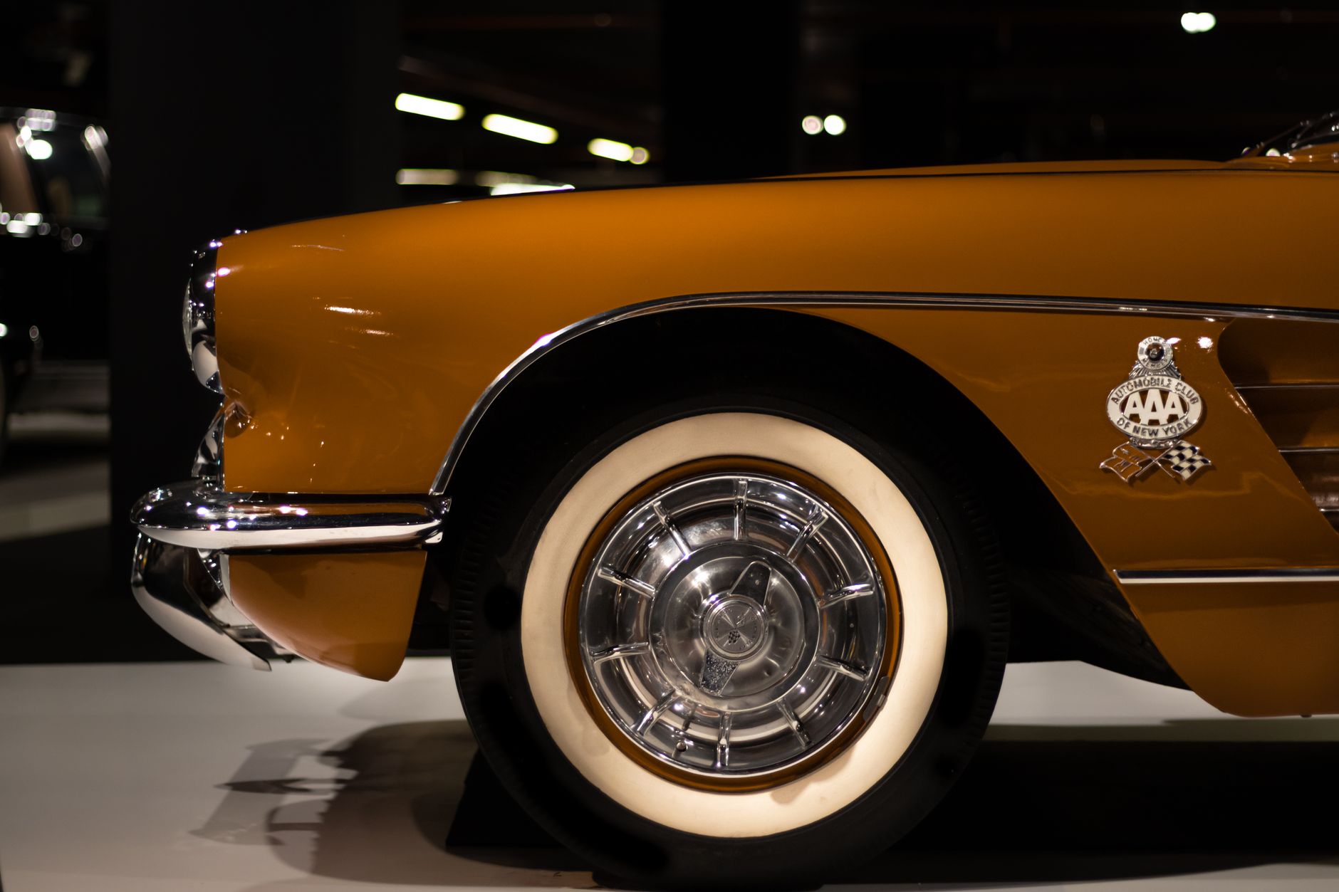 Corvette on display at the National Corvette Museum