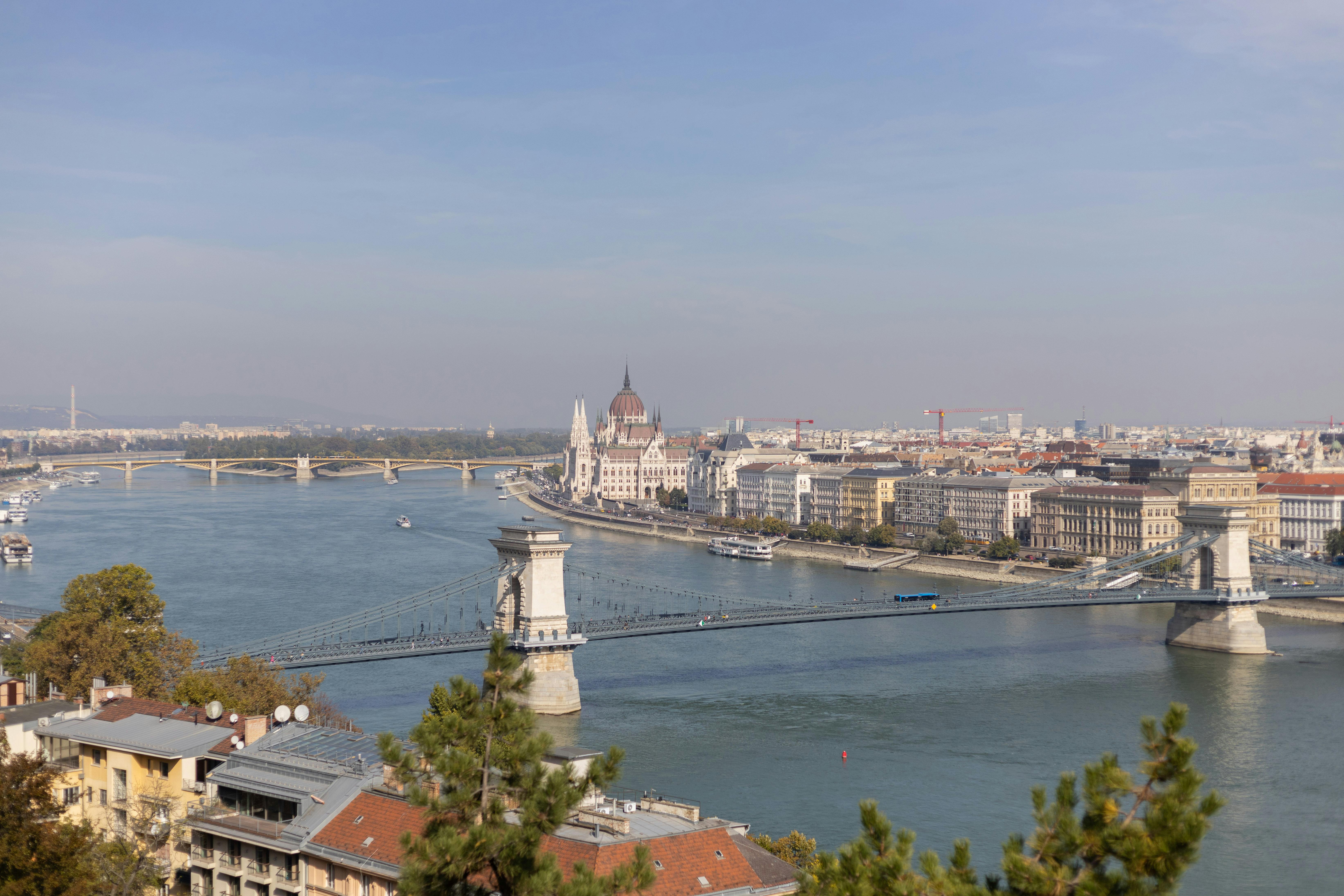 Budapest Cityscape With Danube River Free Stock Photo