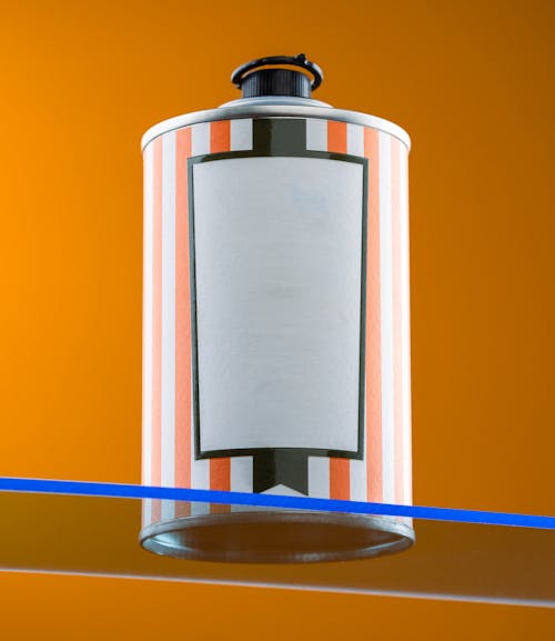 Mockup of Stripped Bottle