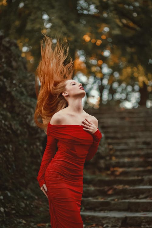 Woman in a Red Dress 