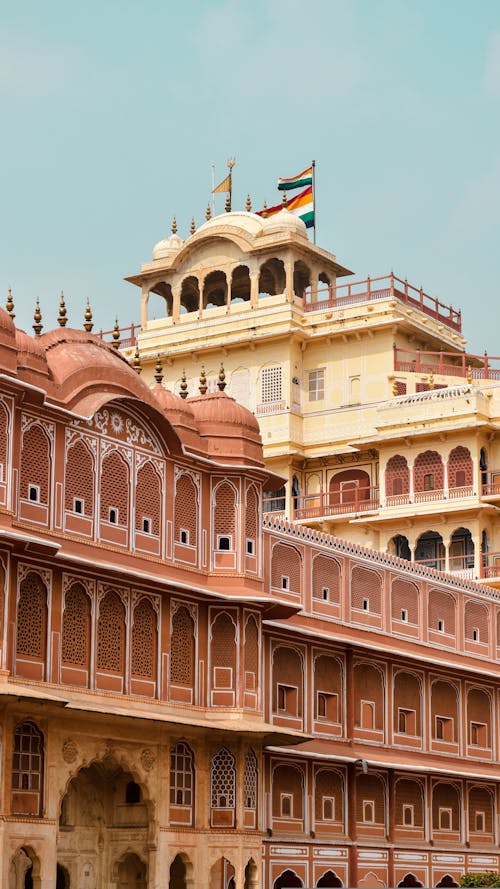 Facade of a Palace Hotel in Jaipur
