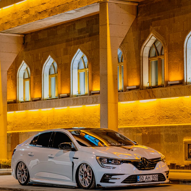 white car