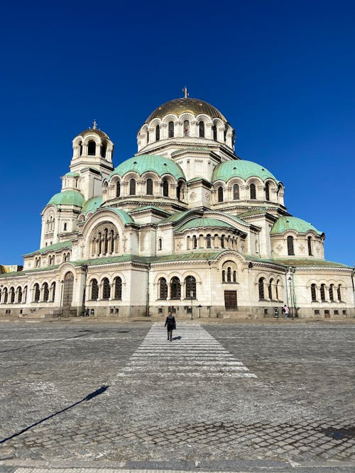Kostenloses Stock Foto zu alexander nevsky kathedrale, blauer himmel, bulgarien