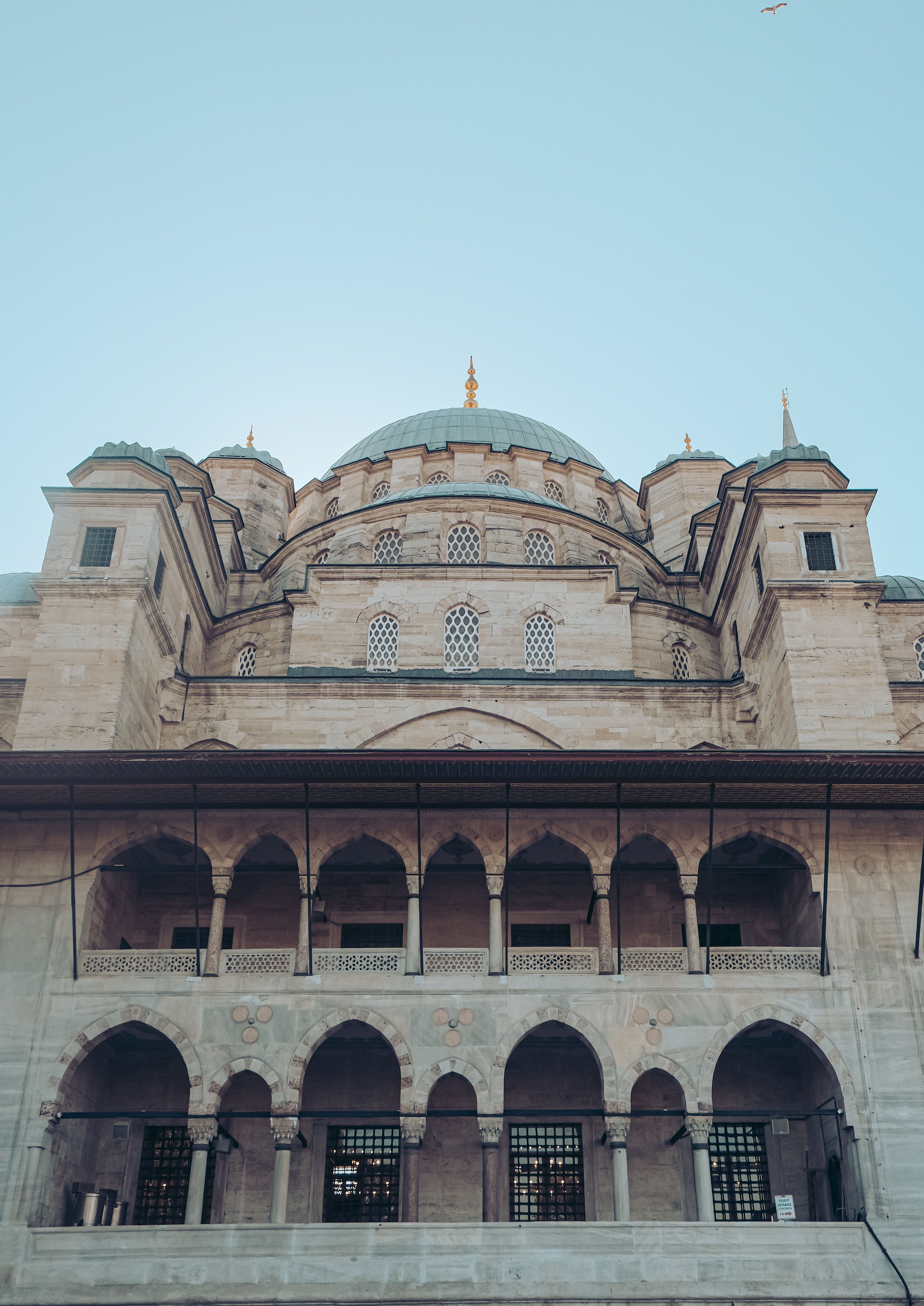 Mosque Fasade Facade on Mosque Seen between Facades · Free Stock Photo