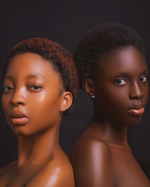 Two Women with Dark Skin