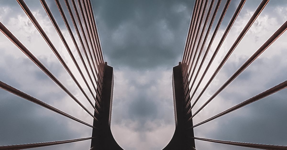 Lower Picture Bridge Low Angle Shot of a Suspension Bridge · Free Stock Photo