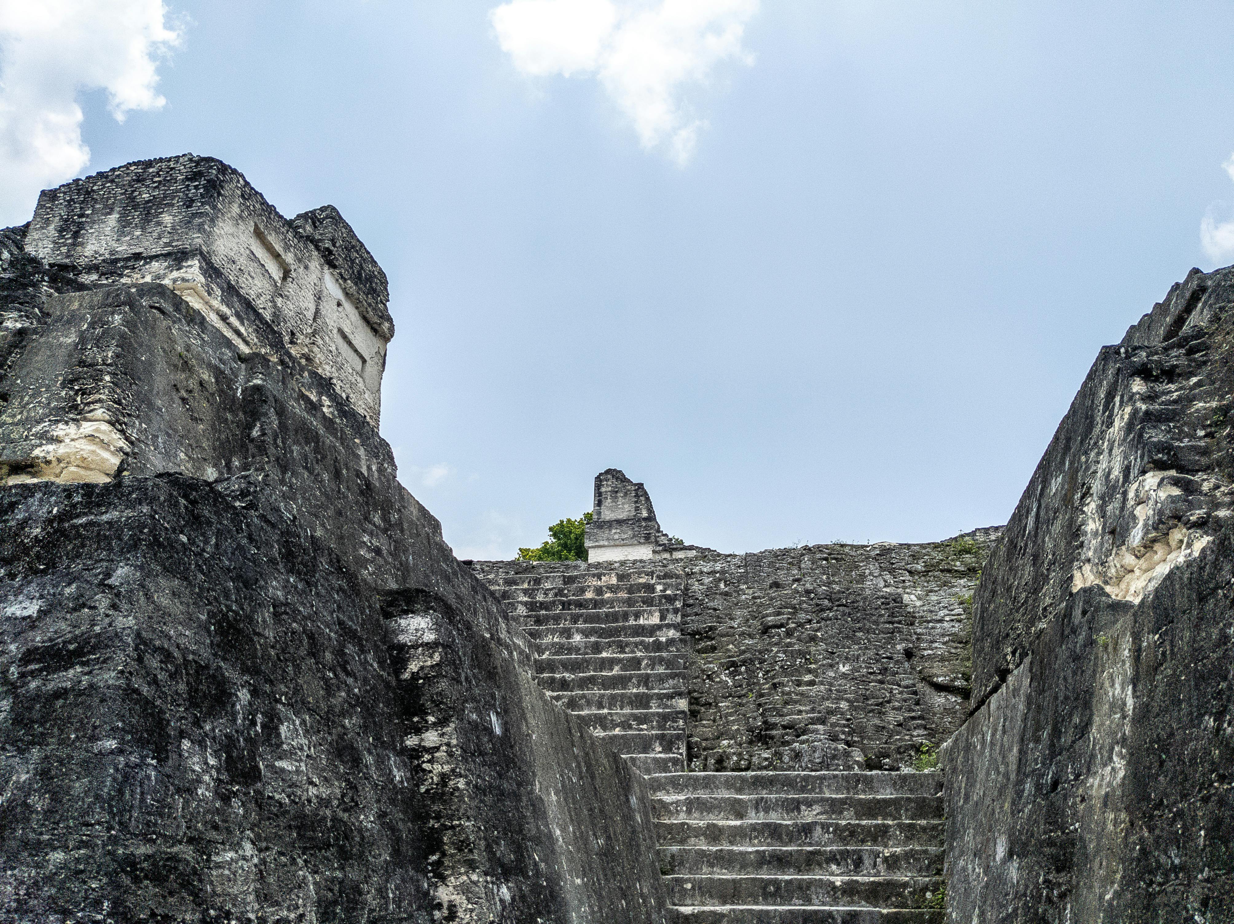 Explore the ancient stone ruins and steep steps of Tikal, a historic archeological site in Guatemala. - Tikal