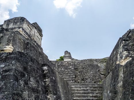 Tikal Mayan pyramids at dawn — Guatemala