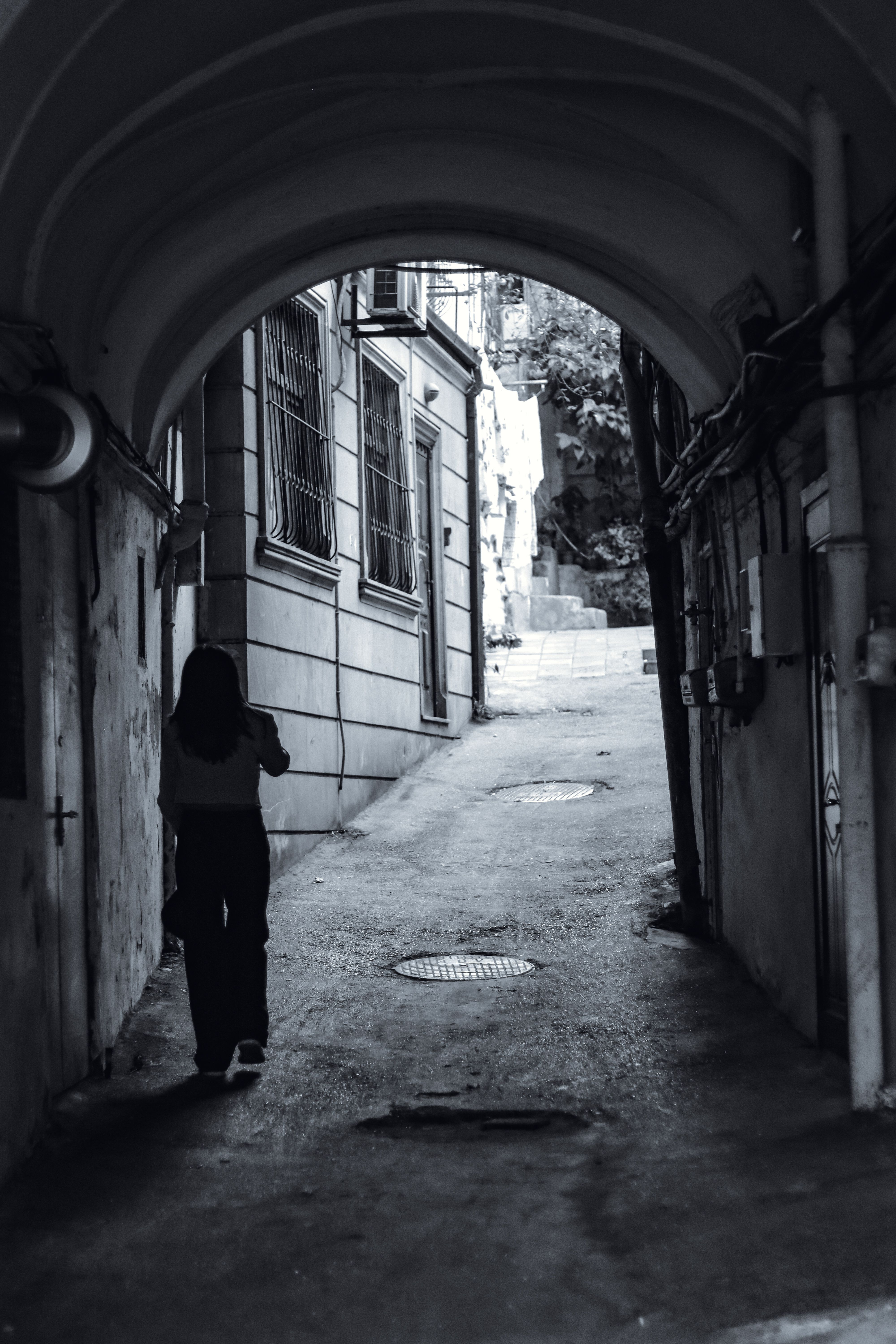 An Old Town in Black and White · Free Stock Photo