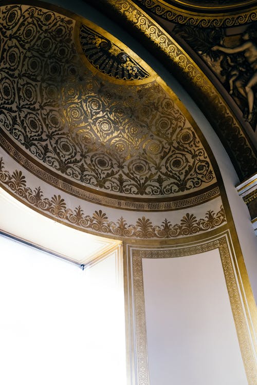 Darmowe zdjęcie z galerii z mozaika, pionowy strzał, sufit