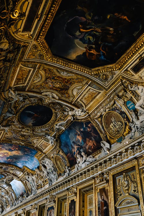 Foto profissional grátis de arquitetura barroca, corredor, corredores